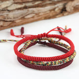 Tibetan Buddhist Lucky Rope Bracelet Adjustable Charm Bracelets&Bangles