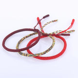 Tibetan Buddhist Lucky Rope Bracelet Adjustable Charm Bracelets&Bangles
