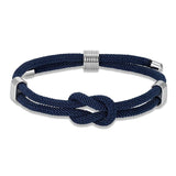 Adjustable Rope Bracelet Stainless Steel Minimalist Red Knot Jewelry