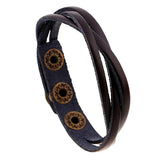 Brown Leather Bracelet Punk Vintage Cheap Jewelry