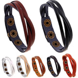Brown Leather Bracelet Punk Vintage Cheap Jewelry