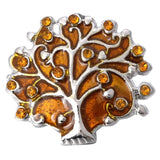 5pcs Mixed Brown Flower 18mm Metal Snap Buttons for Leather Snap Button Bracelet