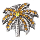 5pcs Mixed Brown Flower 18mm Metal Snap Buttons for Leather Snap Button Bracelet