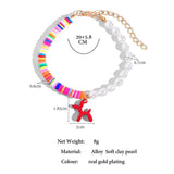 Rainbow Bead Bracelet Puppy Cartoon Hand Chain Y2K Boho Jewelry