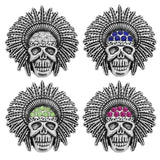 6pcs Skull Snap Buttons 18mm Metal Snap Bracelet Leather Button Jewelry