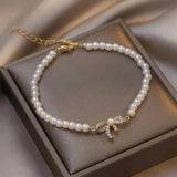 Daisy Pendant Bracelet Opal Bead Bow Bee Charm Women Party Jewelry