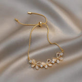 Daisy Pendant Bracelet Opal Bead Bow Bee Charm Women Party Jewelry