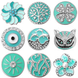 5pcs/lot Snap Button Charms Mix for Bracelet Necklace