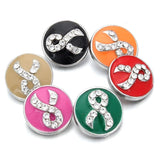 5pcs Crystal Flower Mini Snap Buttons for DIY Leather Snap Button Bracelet