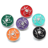 5pcs Crystal Flower Mini Snap Buttons for DIY Leather Snap Button Bracelet