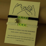 Luminous Couple Bracelets for Lover Women Men LOVE YOU Elastic Bracelet