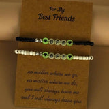 Luminous Couple Bracelets for Lover Women Men LOVE YOU Elastic Bracelet