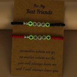 Luminous Couple Bracelets for Lover Women Men LOVE YOU Elastic Bracelet