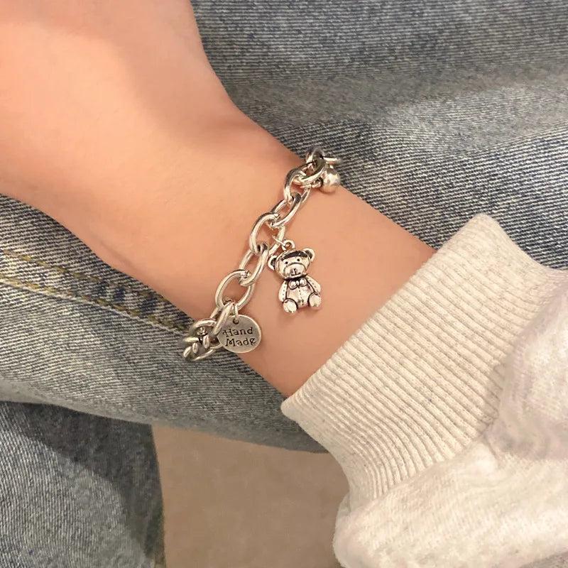 Vintage Sweet Bear Charm Bracelet & Bangle For Women SL031