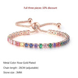 14K Plated CZ Tennis Bracelet for Women