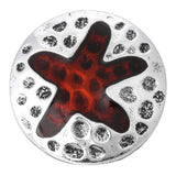 5pcs Brown Snap Button Jewelry 18mm Metal Rhinestone Buttons