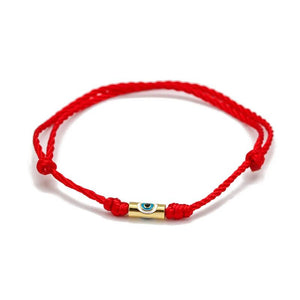 Evil Eye Charm Bracelet Red Braided Rope Chain Women Men Jewelry