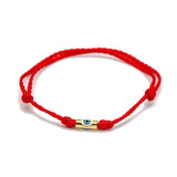 Evil Eye Charm Bracelet Red Braided Rope Chain Women Men Jewelry