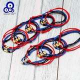 Evil Eye Charm Bracelet Red Braided Rope Chain Women Men Jewelry