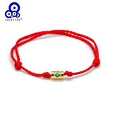 Evil Eye Charm Bracelet Red Braided Rope Chain Women Men Jewelry