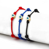 Evil Eye Charm Bracelet Red Braided Rope Chain Women Men Jewelry
