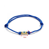 Evil Eye Charm Bracelet Red Braided Rope Chain Women Men Jewelry