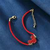 Mickey Stainless Steel Zircon Bracelet Christmas Wedding Gift
