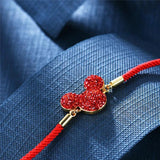Mickey Stainless Steel Zircon Bracelet Christmas Wedding Gift