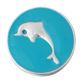 6pcs Snap Jewelry 18mm Snap Buttons Rhinestone Starfish Dolphin Mermaid Snaps