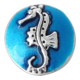 6pcs Snap Jewelry 18mm Snap Buttons Rhinestone Starfish Dolphin Mermaid Snaps