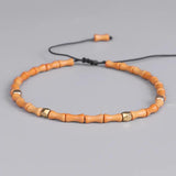 Olive Core Bamboo Bracelet Tibetan Buddhism Copper Bead Jewelry