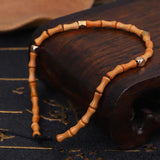 Olive Core Bamboo Bracelet Tibetan Buddhism Copper Bead Jewelry