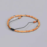 Olive Core Bamboo Bracelet Tibetan Buddhism Copper Bead Jewelry