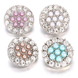 5pcs Crystal Rhinestone 18MM Snap Buttons for DIY Snap Button Jewelry
