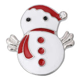 6pcs Christmas Snap Button 18mm 20mm Crystal Santa Claus Snowflake Hat Snaps