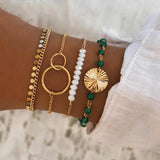 Bohemian Tassel Chain Bracelet Set for Women Girls