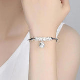 Adjustable Silver Dream Catcher Tassel Bracelet