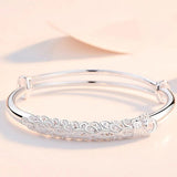 Adjustable Silver Dream Catcher Tassel Bracelet