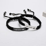 Love Bracelets for Couples, His and Her Wristband, Braided Rope Jewelry