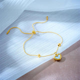 316L Stainless Steel Heart Charm Bracelet for Women Non-fading Jewelry