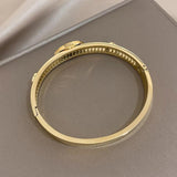 316L Stainless Steel Evil Eye Bangles Bracelets for Women