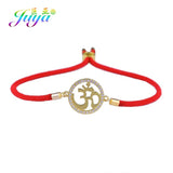 AUM OM Charm Bracelets Red Thread Religious Handicraft