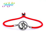 AUM OM Charm Bracelets Red Thread Religious Handicraft