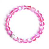 Mermaid Glass Bracelet Matte Stone Jewelry Beads Northern Lights