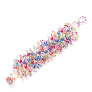 Colorful Crystal Beads Bracelets for Women Boho Sweet Rice Beads Chain