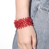Colorful Crystal Beads Bracelets for Women Boho Sweet Rice Beads Chain