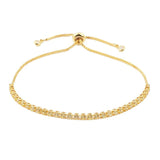 Adjustable CZ Tennis Bracelet Bangle, Wedding Jewelry