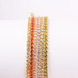 Adjustable CZ Tennis Bracelet Bangle, Wedding Jewelry
