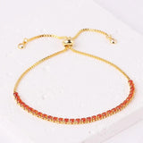 Adjustable CZ Tennis Bracelet Bangle, Wedding Jewelry