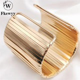 Luxury Weave Plated Cuff Bracelet for Women